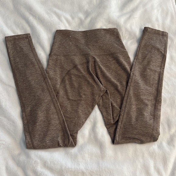 Aerie Leggings w/ pockets - Nude/Heathered Brown - Picture 2 of 5